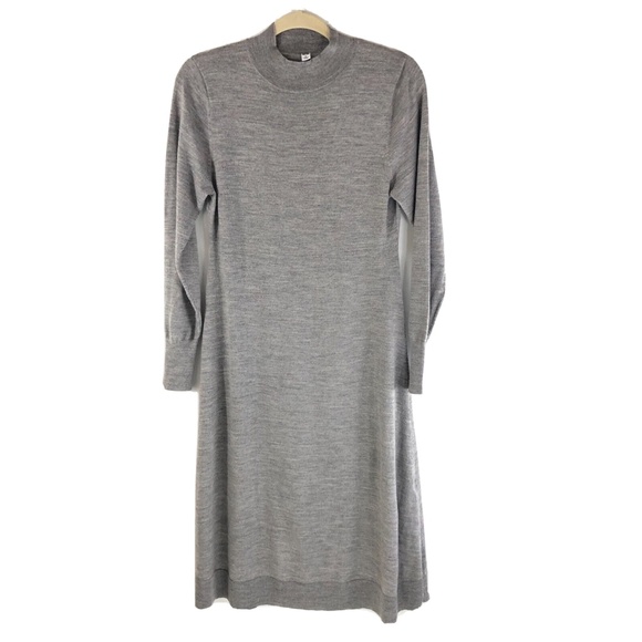 Uniqlo grey wool dress size L - Picture 1 of 13
